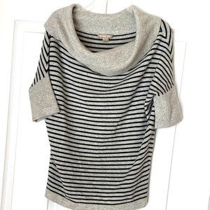 Michael Kors Cashmere 100% Stripes Short Sleeves B